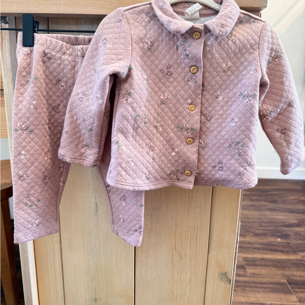 H&M Pink Quilted Baby Set